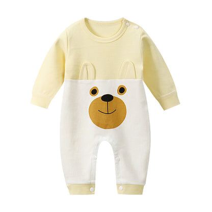 Long-Sleeved Cotton Baby Romper - Vogue Aura