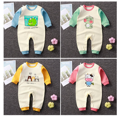 Adorable Long Sleeve Baby Romper in Fun Designs - Vogue Aura