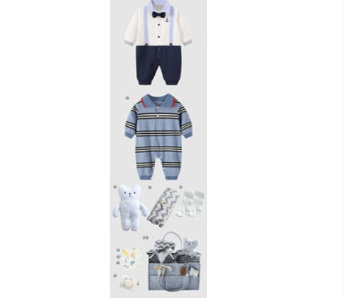 Summer Cotton Spring And Autumn Little Gentleman Gift Set - Vogue Aura