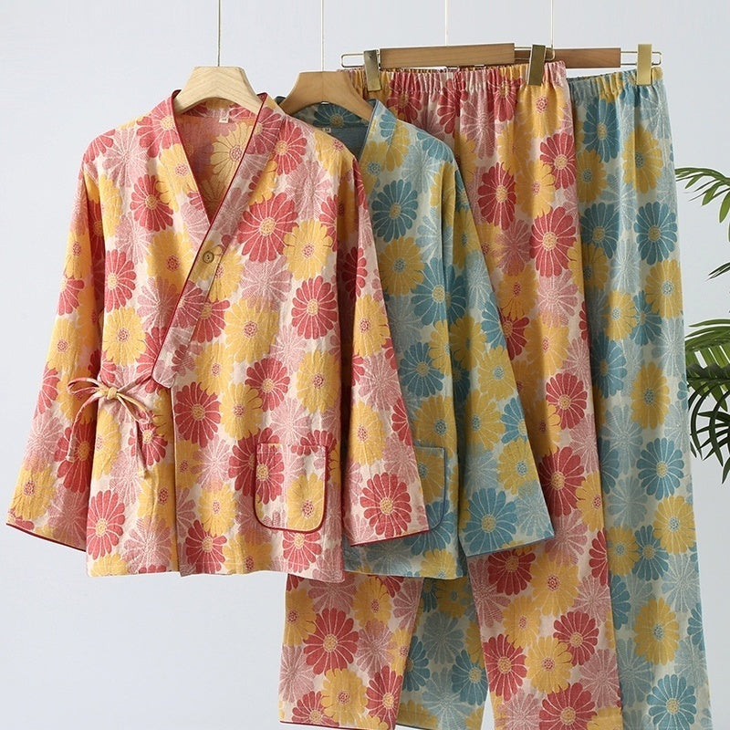 Japanese Style Pure Cotton Pajamas - Vogue Aura