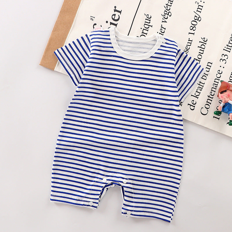 Short Sleeve Cotton Baby Jumpsuit - Vogue Aura