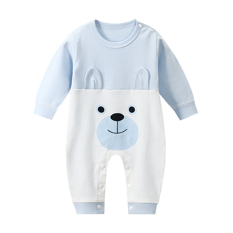 Long-Sleeved Cotton Baby Romper - Vogue Aura