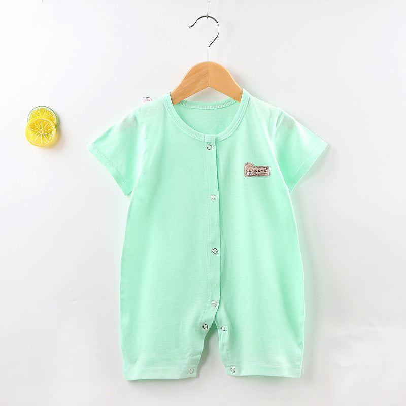 Summer Short Sleeved Baby Jumpsuit Hoodie - Vogue Aura