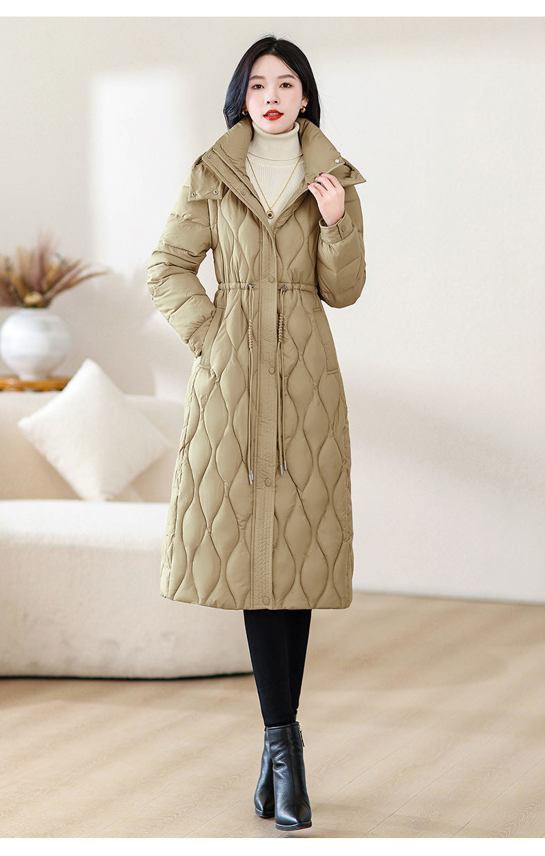 Thickened Cinched Western Style Slim Fit Coat - Vogue Aura