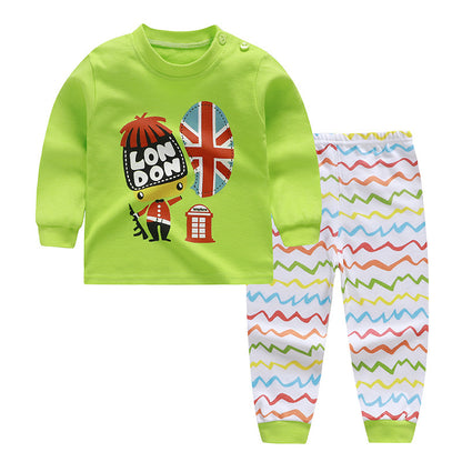 Autumn Adventures: Long Sleeve Outfit Set for Infants - Vogue Aura