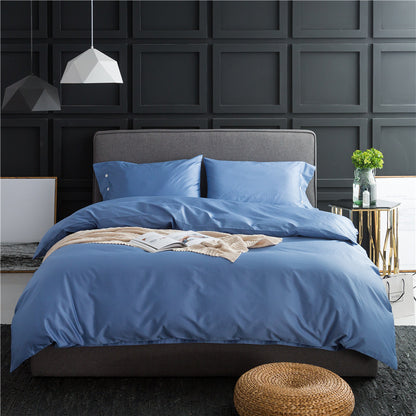 Pure Color Four-Piece Bedding Set - Vogue Aura