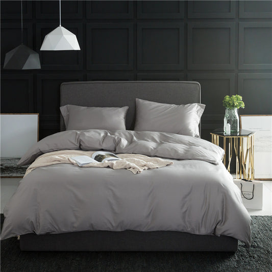 Pure Color Four-Piece Bedding Set - Vogue Aura