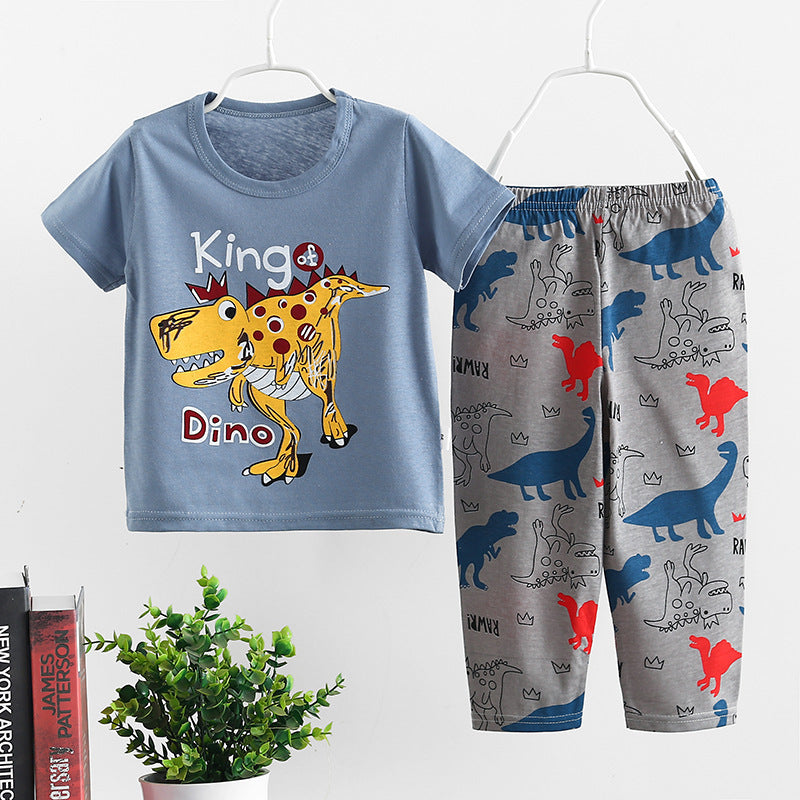 Korean Style Short Sleeve Trouser Set for Infants - Vogue Aura