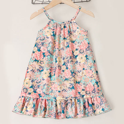 Spring And Summer Strap Skirt For Children - Vogue Aura