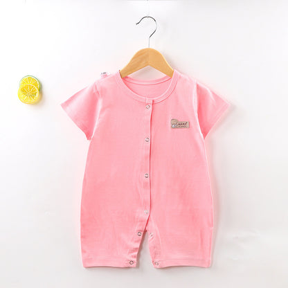 Summer Short Sleeved Baby Jumpsuit Hoodie - Vogue Aura