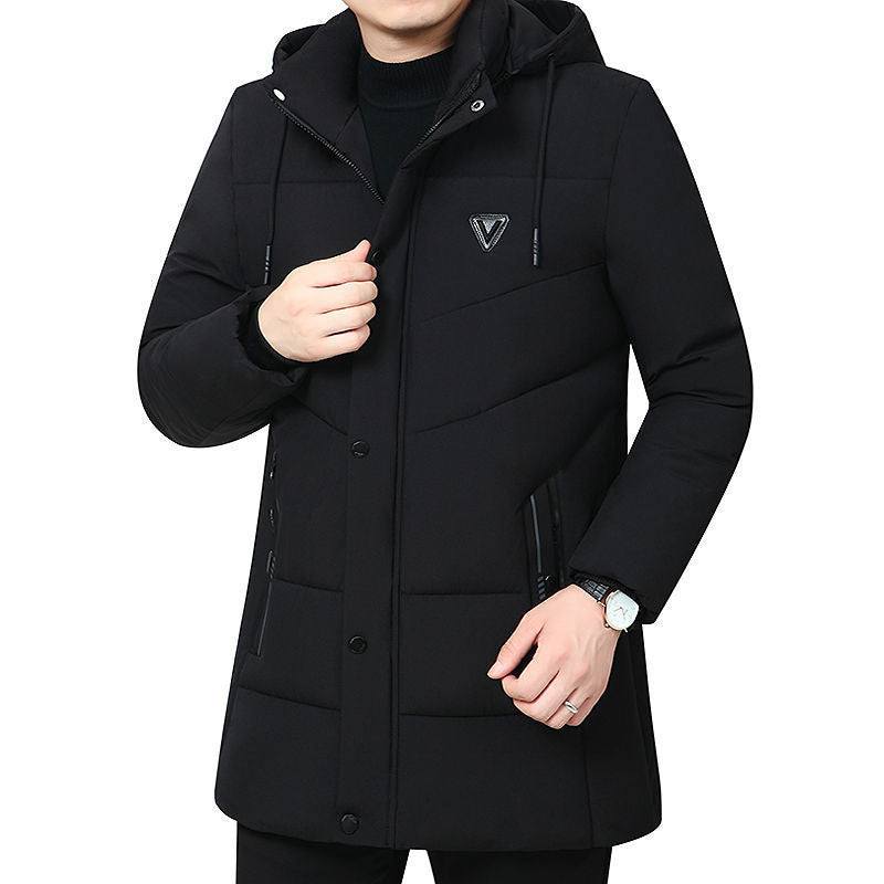 Luxurious Winter Coat for Middle-aged and Elderly Men - Vogue Aura