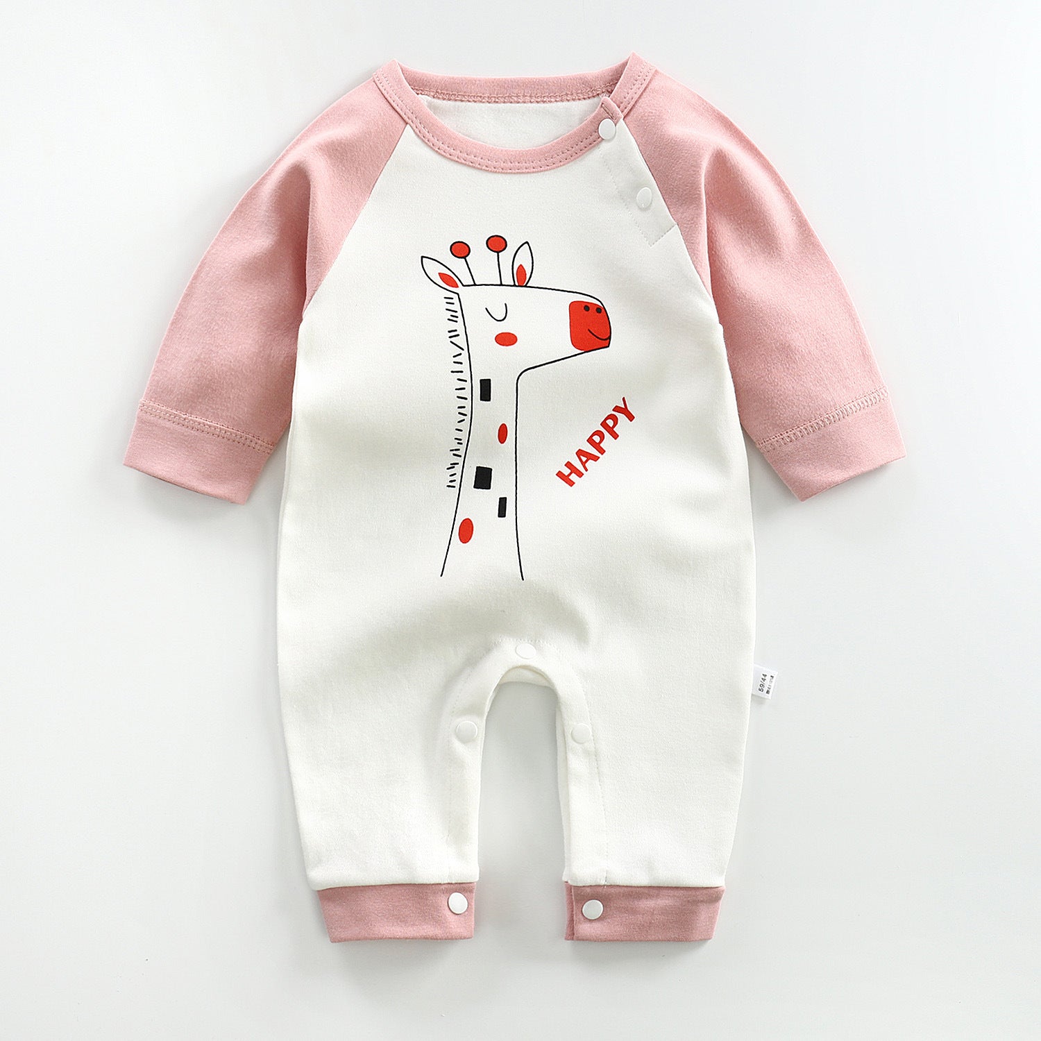 Long-Sleeved Cotton Baby Romper - Vogue Aura