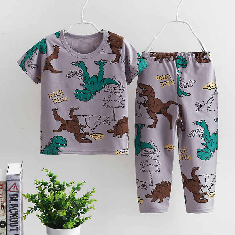 Korean Style Short Sleeve Trouser Set for Infants - Vogue Aura