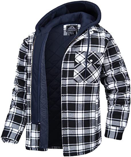 Men's Luxury Thick Padded Long Sleeve Plaid Cardigan - Vogue Aura