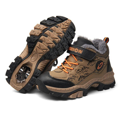 Children's Cotton Shoes Boys Two Cotton Large Cotton Hiking Shoes - Vogue Aura