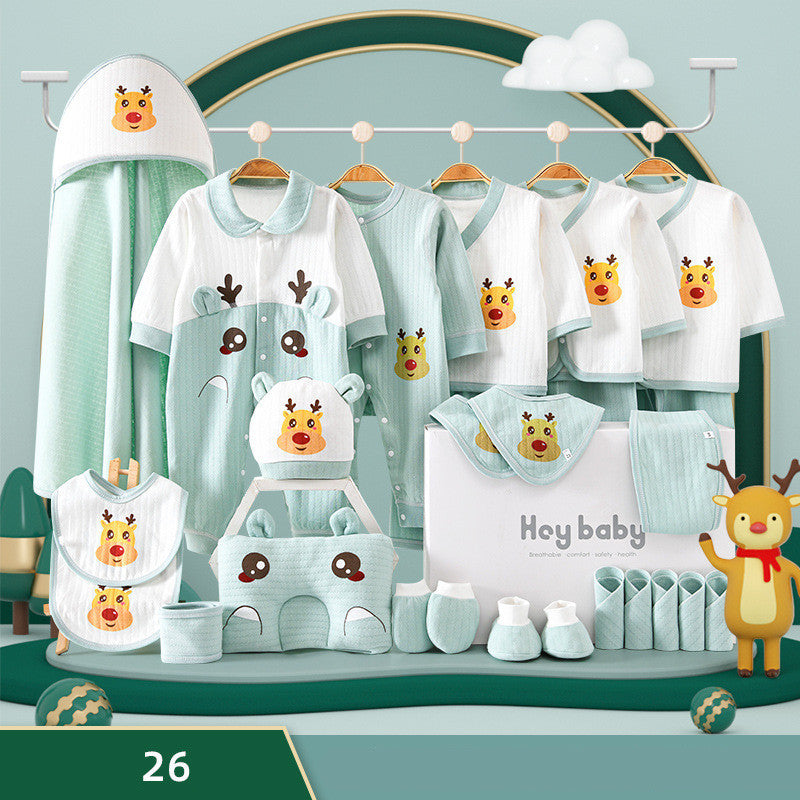 Elegant Pure Cotton Baby Clothes Gift Set