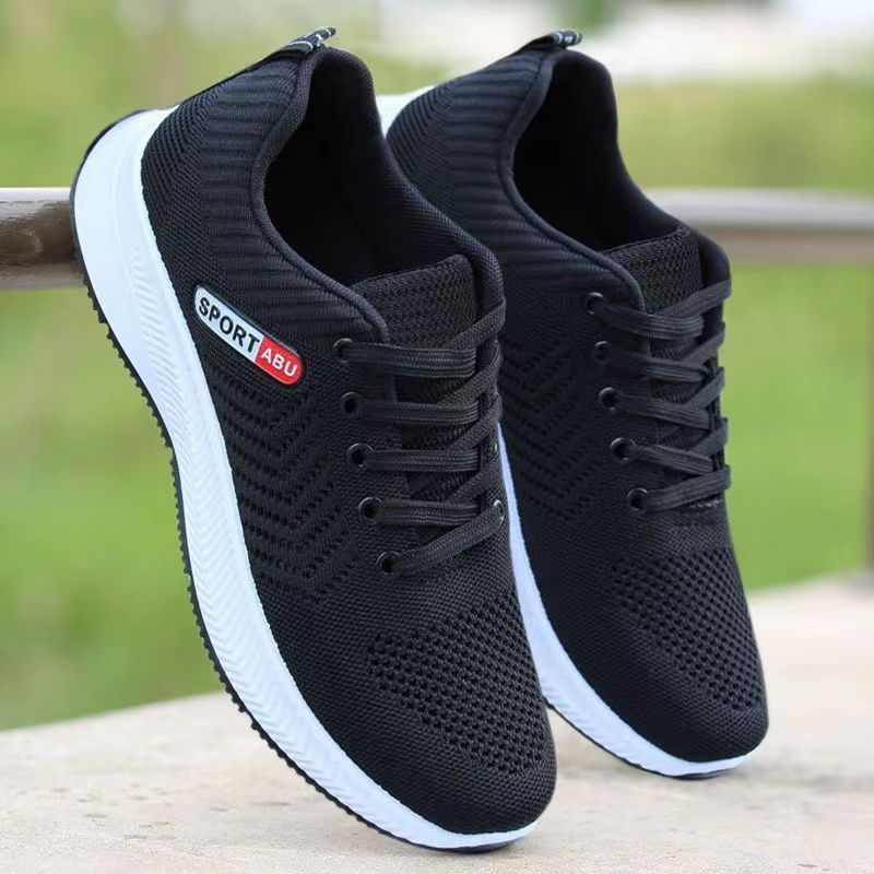 Men’s Breathable Fly Woven Casual Shoes - Vogue Aura