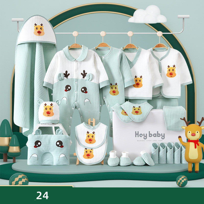 Elegant Pure Cotton Baby Clothes Gift Set