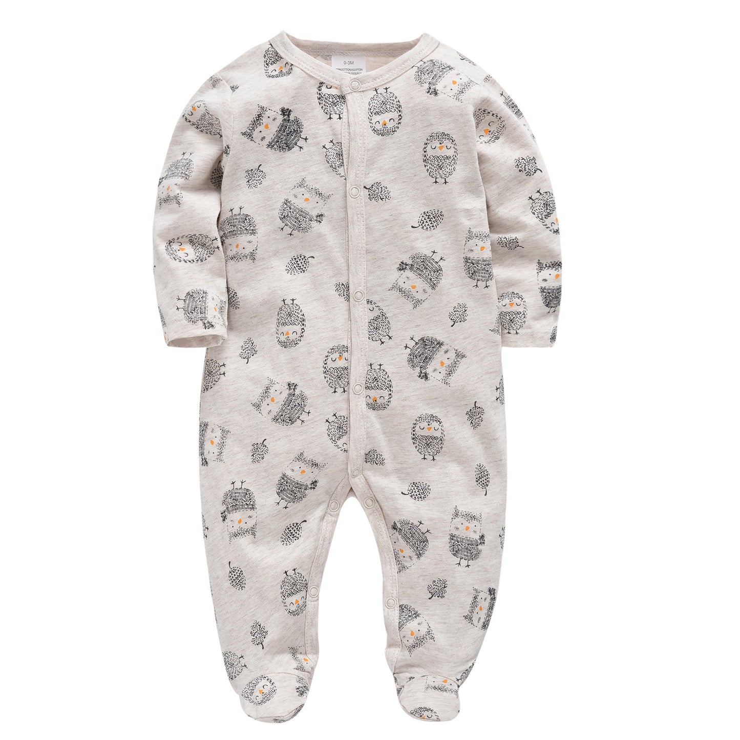 Adorable Animal Print Cotton Baby Romper Set - Vogue Aura