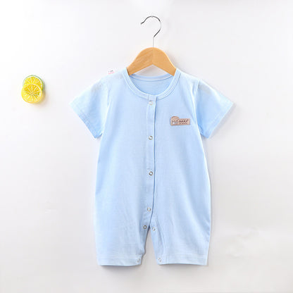 Summer Short Sleeved Baby Jumpsuit Hoodie - Vogue Aura