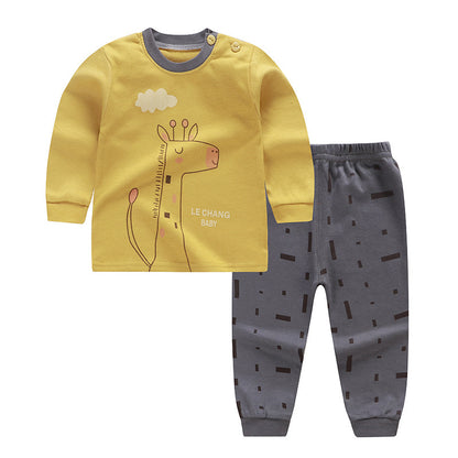 Autumn Adventures: Long Sleeve Outfit Set for Infants - Vogue Aura