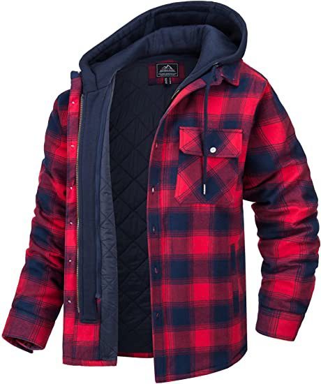 Men's Luxury Thick Padded Long Sleeve Plaid Cardigan - Vogue Aura