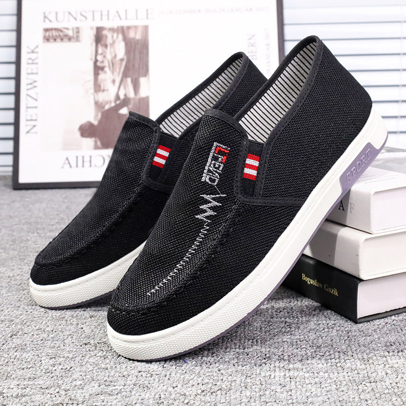 Spring Old Beijing Breathable Non-slip Canvas Skate Shoes - Vogue Aura