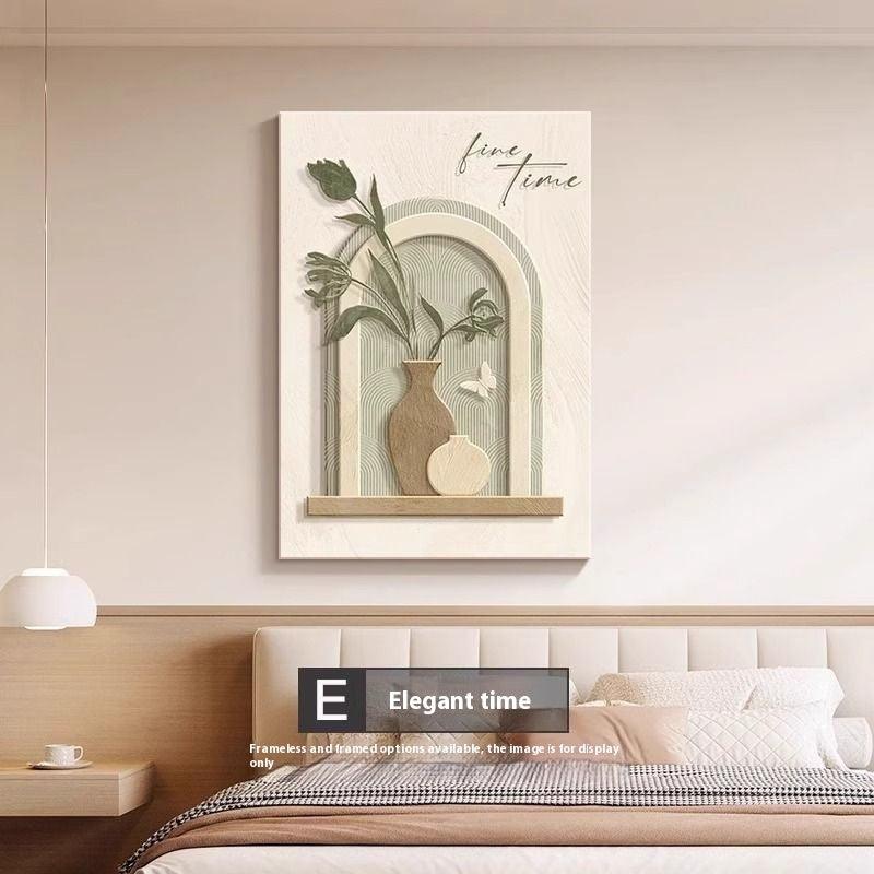 Abstract Character Line Art Mural for Elegant Spaces - Vogue Aura