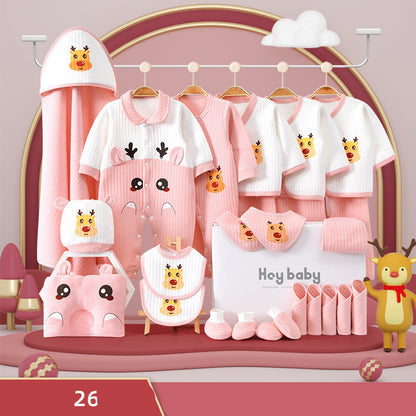 Elegant Pure Cotton Baby Clothes Gift Set