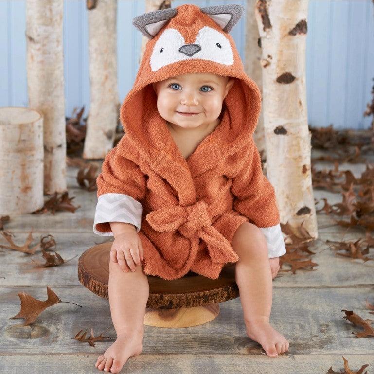 Adorable Animal-Themed Hooded Bathrobe for Kids - Vogue Aura