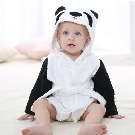 Adorable Animal-Themed Hooded Bathrobe for Kids - Vogue Aura