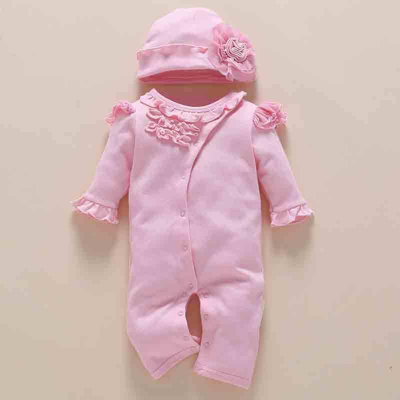 Adorable Cotton Baby Romper with Removable Cap - Perfect for Newborns to One Year - Vogue Aura