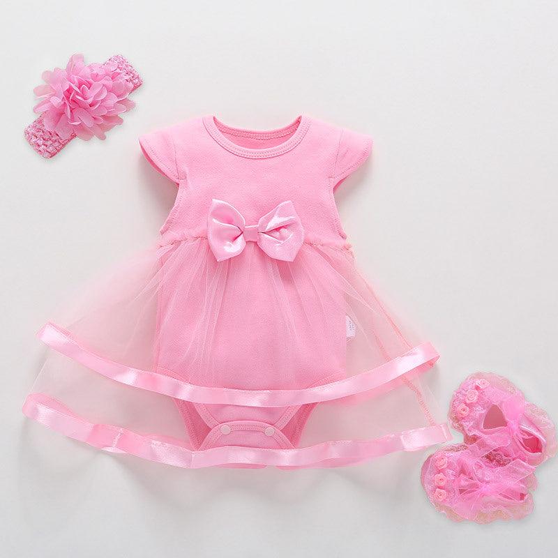 Adorable Infant Princess Dress Set for Birthday Celebrations - Vogue Aura