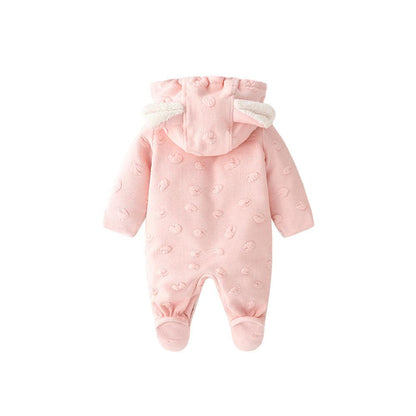 Adorable Princess-Themed Long Sleeve Baby Romper - Vogue Aura