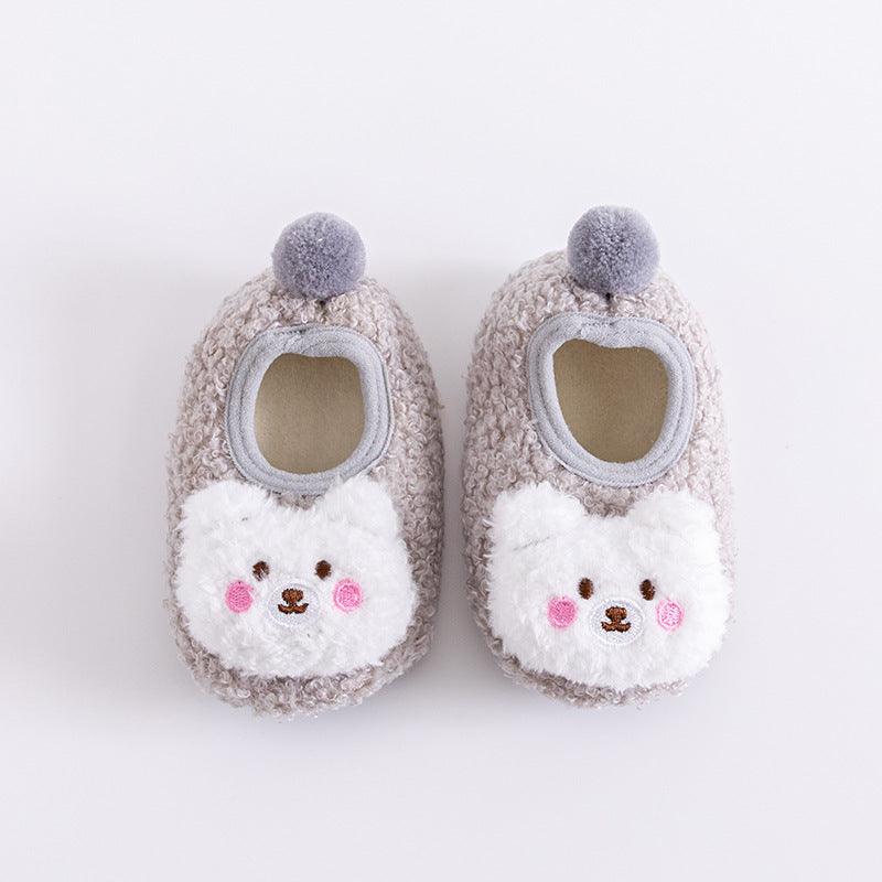 Autumn And Winter Thickened Baby Warm Floor Shoes And Socks - Vogue Aura