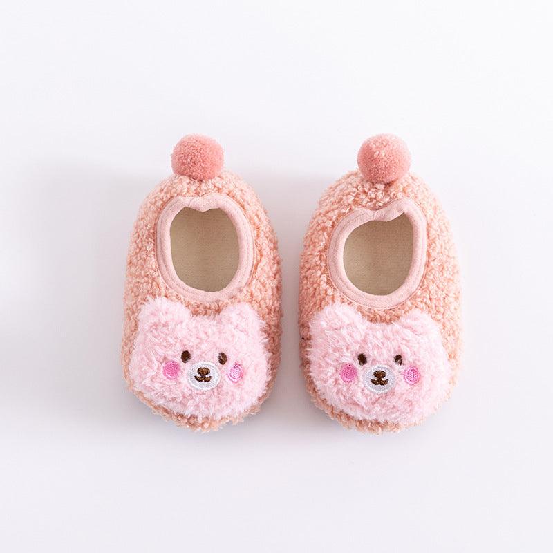 Autumn And Winter Thickened Baby Warm Floor Shoes And Socks - Vogue Aura