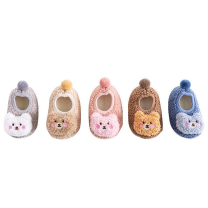 Autumn And Winter Thickened Baby Warm Floor Shoes And Socks - Vogue Aura