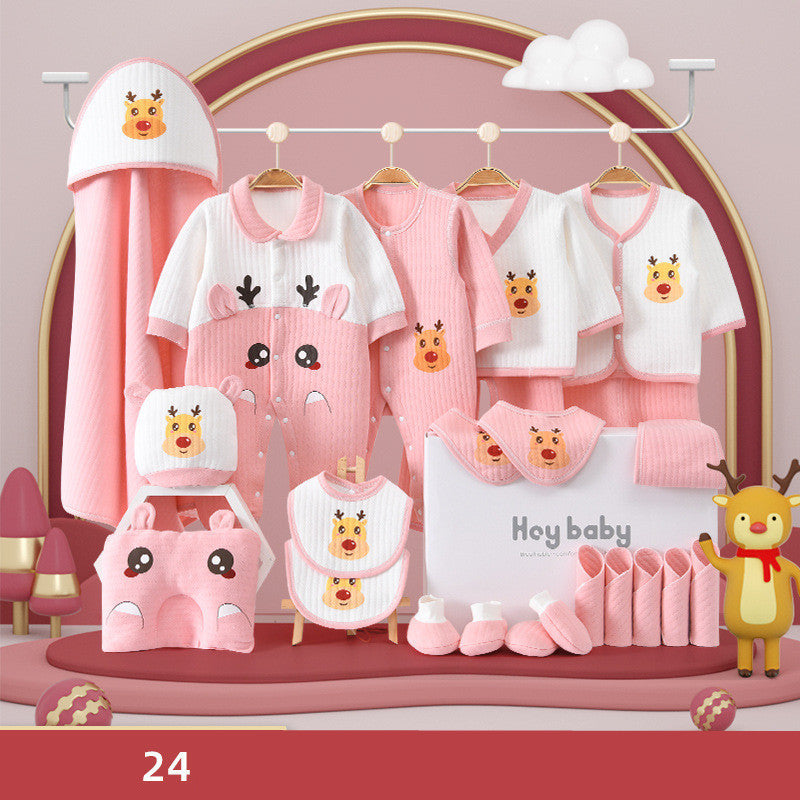 Elegant Pure Cotton Baby Clothes Gift Set - Vogue Aura