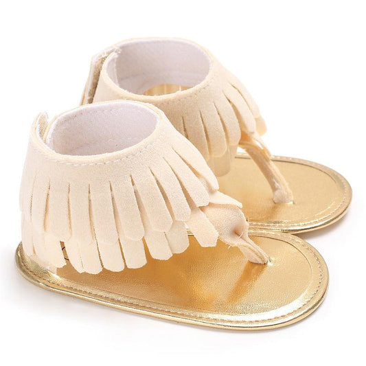 Baby Girl Toddler Shoes Multicolor Tassel Soft Sole Flip-flop Sandals Toddler Shoes - Vogue Aura