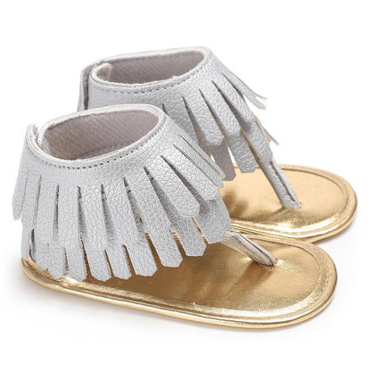 Baby Girl Toddler Shoes Multicolor Tassel Soft Sole Flip-flop Sandals Toddler Shoes - Vogue Aura