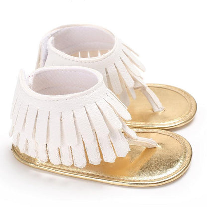 Baby Girl Toddler Shoes Multicolor Tassel Soft Sole Flip-flop Sandals Toddler Shoes - Vogue Aura