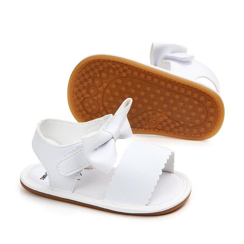 Baby Sandals Toddler Shoes Pu Leather Bow - Vogue Aura