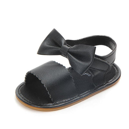 Baby Sandals Toddler Shoes Pu Leather Bow - Vogue Aura