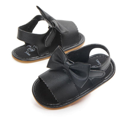 Baby Sandals Toddler Shoes Pu Leather Bow - Vogue Aura