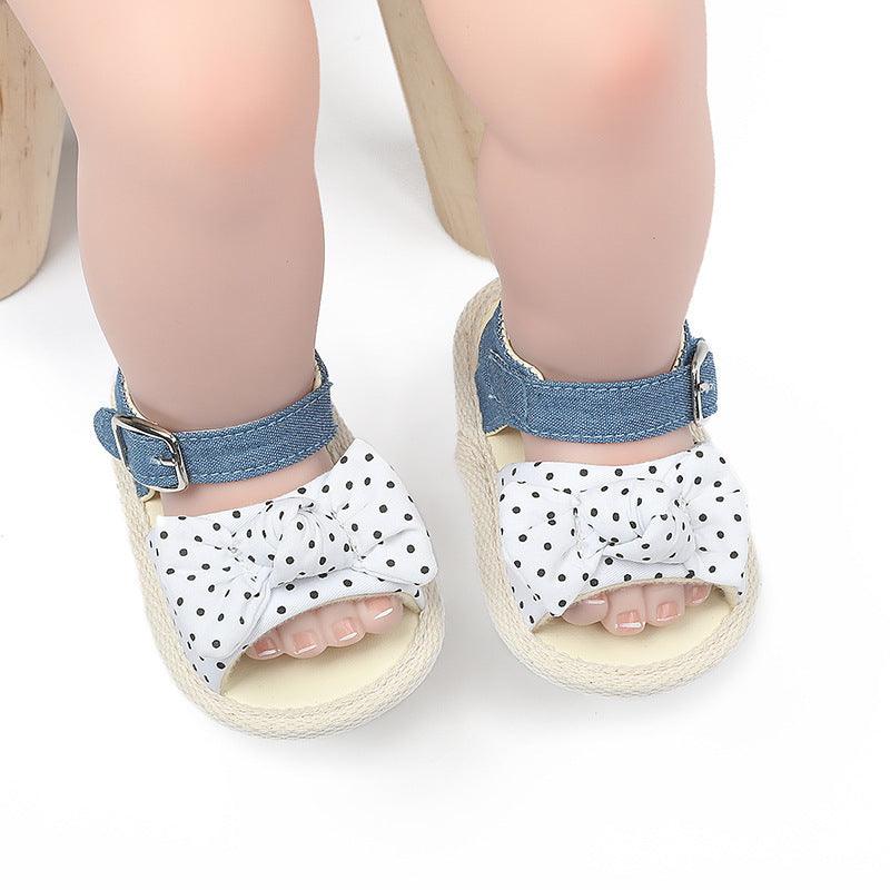 Baby Sandals Toddler Shoes Pu Leather Bow - Vogue Aura