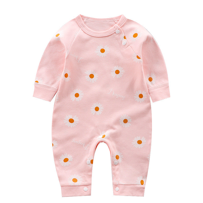 Long-Sleeved Cotton Baby Romper - Vogue Aura