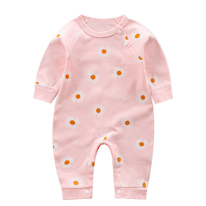 Long-Sleeved Cotton Baby Romper - Vogue Aura