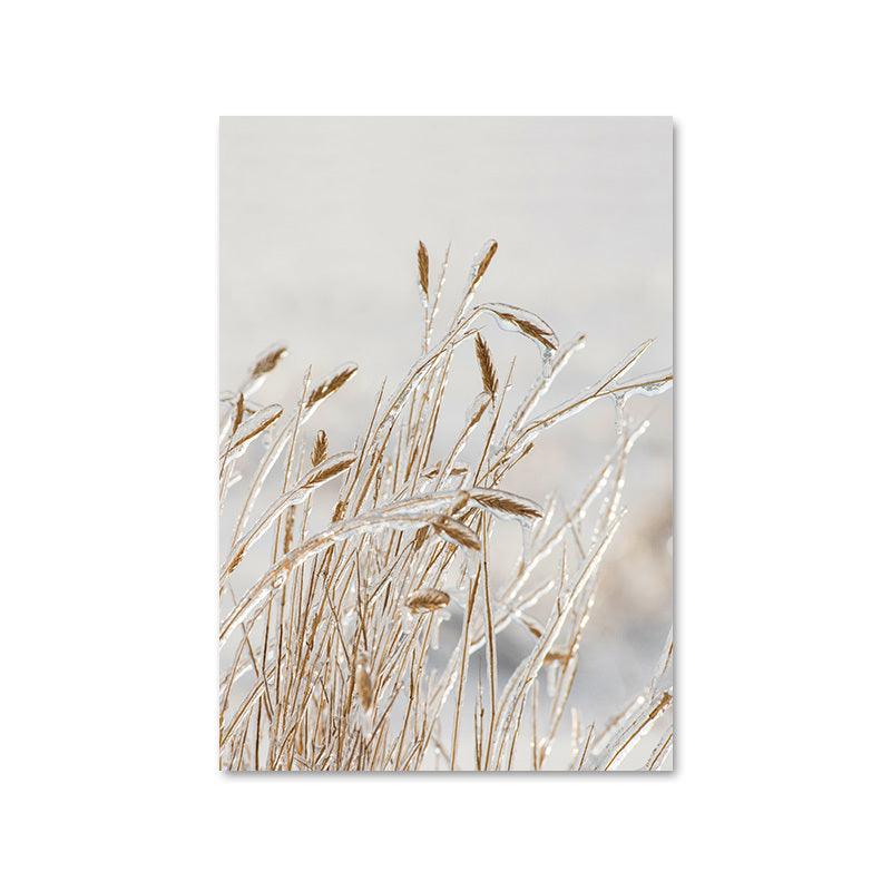 Bohemian Breeze: Grass Reed Canvas Art for Modern Spaces - Vogue Aura