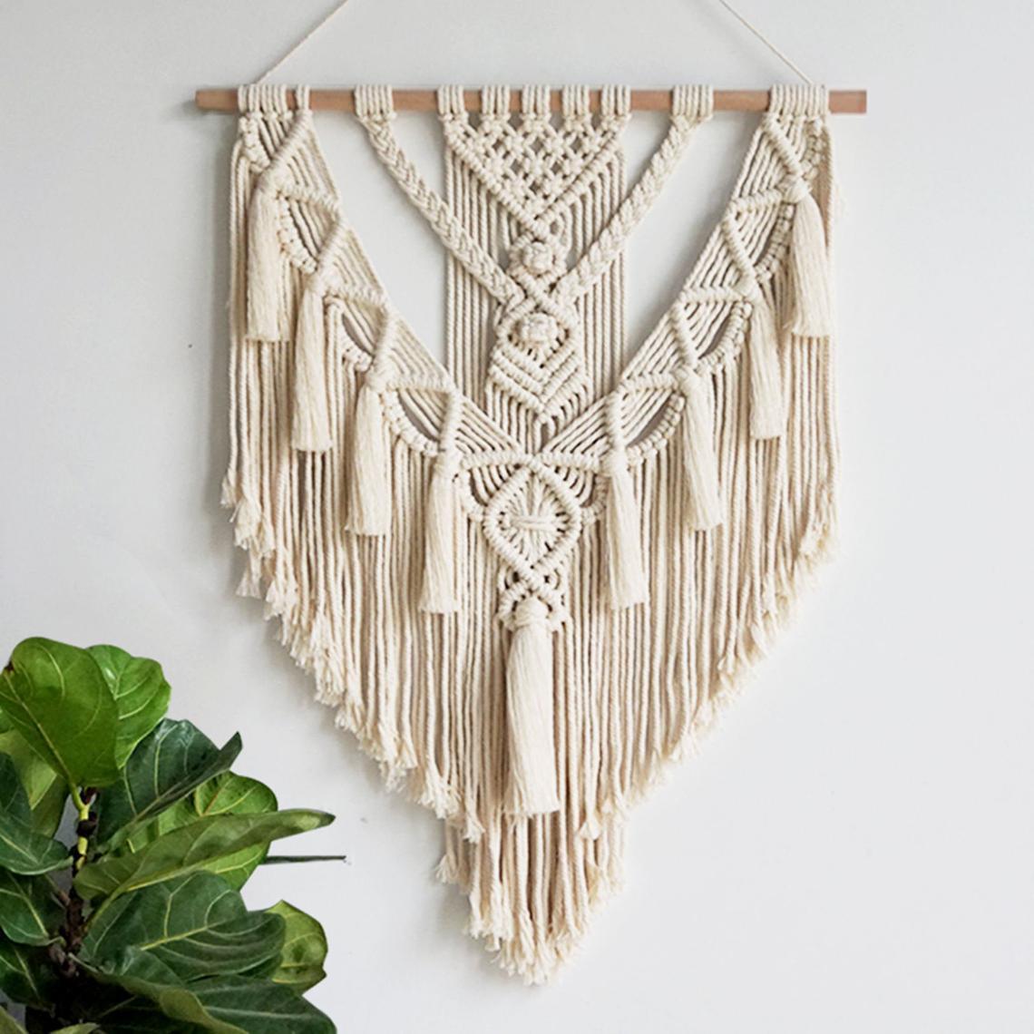 Bohemian Handcrafted Macrame Wall Tapestry - Elegant Woven Decor for Home and Weddings - Vogue Aura