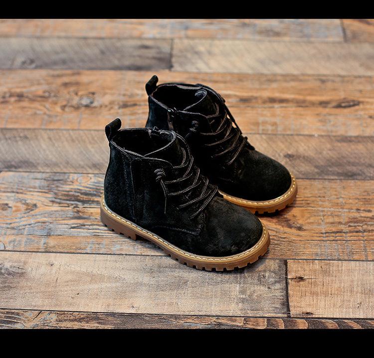 Boys Single Boots Boots Children Martin Boots Black Army Boots Summer High Boots Big Boys - Vogue Aura